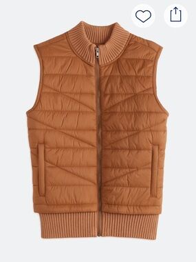 Liverpool Quilted Vest in Caramel Brown
